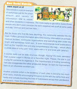 website award winning expats indonesia