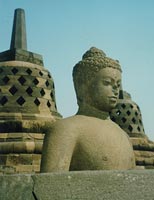 Borobudur temple statues
